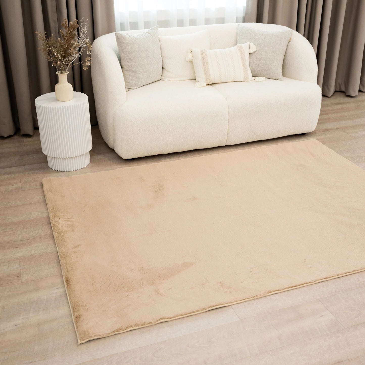 Latte Brown Cloud Fur Carpet - The Carpetier™